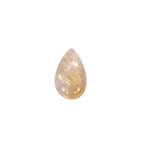 Citrine naturelle en forme de poire, cabochon, pierre précieuse, 10,10 carats, 21x12 mm, jaune, pour la fabrication de bijoux - Product Image 5