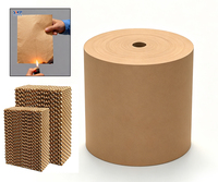 Matériau de refroidissement composite PET ignifuge B1, coussinets évaporatifs pour humidification et refroidissement industriel des unités de traitement d'air (UTA) et systèmes HVAC