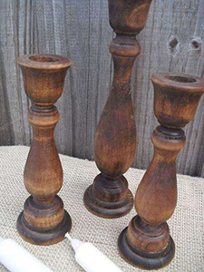 Nouveau design – Porte-bougie en bois poli, écologique et personnalisable pour la décoration intérieure, les mariages et l'utilisation sur table - Product Image 2