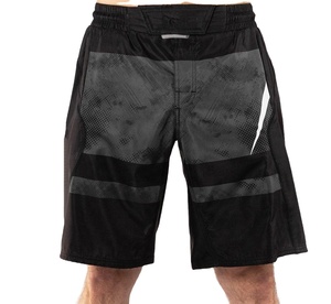 Top Trending Mens MMA Shorts en textura negra y gris Tela que absorbe la humedad Ajuste personalizado Anti-Rip MMA Shorts a los mejores precios - Product Image 3