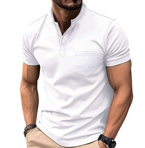 Polo de Alta Gama con Sensación Fresca para Hombre, Camiseta Polo Deportiva de Secado Rápido, Absorción de Humedad, Sin Planchado, Polo Liso - Product Image 2