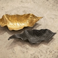 Plateau artisanal en métal argenté de luxe personnalisé, décoration d'intérieur, feuille d'aluminium pour cadeau, motif de Thanksgiving pour le salon