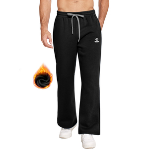Nouveau style tendance : Pantalon de survêtement décontracté en laine pour homme, taille haute avec cordon de serrage, service OEM personnalisé - Product Image 1