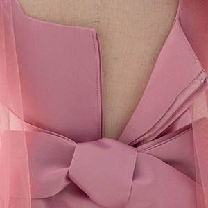 Robe de princesse en gros à volants superposés et papillons pour filles, élégante robe de soirée en tulle bouffant pour anniversaire, tenue de demoiselle d'honneur pour mariage - Product Image 6
