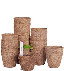 Natural Fiber Coir <b>Plant</b> Pot - Organic Seedling Growing Container for Horticulture Applications - Product Image 5
