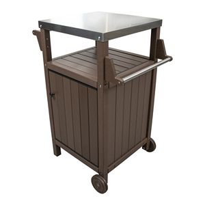 HDPE carrello di stoccaggio cucina esterna 304 in acciaio inox Top Barbecue/Grill tavolino carrello Patio giardino preparazione cucina pranzo - Product Image 3