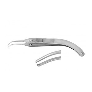 Pinzas de Fijación con Bloqueo de Acero Inoxidable, Instrumentos Médicos Quirúrgicos Oftálmicos, Herramienta Duradera para Cirugía Ocular de Retina, Córnea y Cataratas - Product Image 1