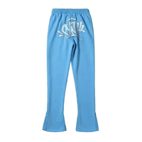 Pantalon de jogging évasé décontracté pour homme, haute élasticité, motif graffiti, éclaboussures de peinture, patchwork, toile imperméable et respirante