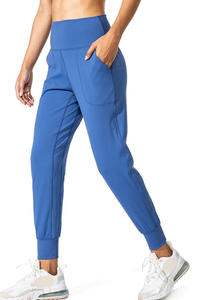 กางเกงโยคะผู้หญิงเอวกลาง-สูง ผ้าสแปนเด็กซ์/ไนลอน มีกระเป๋า น้ำหนักเบา ระบายอากาศได้ดี ทรงหลวม เหมาะสำหรับออกกำลังกายและเล่นกีฬา - Product Image 6