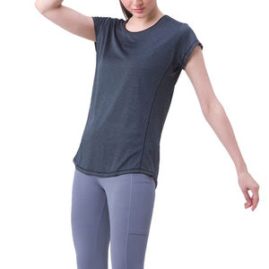 T-shirts à col rond pour femmes, coupe ajustée, en tissu léger et écologique de haute qualité, avec impression de logo personnalisé, pour la vente en gros OEM - Product Image 3