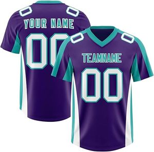 Maillot de football américain personnalisé pour équipe, nouveau, sublimé, respirant, antibactérien, unisexe, pour tous les joueurs et toutes les équipes - Product Image 4