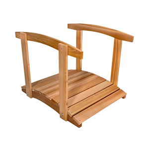 Puente de jardín de madera para exteriores con barandillas laterales, puente de jardín con pasamanos para mejorar caminos y estanques, de Vietnam - Product Image 1