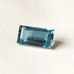 Piedra Preciosa Suelta de Aguamarina Natural, Corte Esmeralda Rectangular, para Joyería, 1.55 Quilates, Azul - Product Image 3