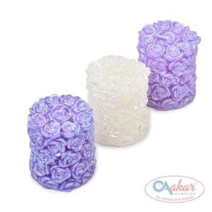 Velas de pilar de rosa de larga duración AF 302 para decoración festiva al mejor precio al por mayor - Product Image 4