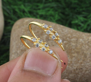 Luxury 18K Rose <b>Gold</b> Plated <b>Earrings</b> AAA Cubic Zirconia Stone 925 Silver Drop <b>Earrings</b> Water Drop Shape Bezel <b>Set</b> High Quality - Product Image 3