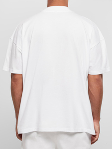 เสื้อยืดคอกลมผู้ชายทรงโอเวอร์ไซส์ ผ้าคอตตอน 100% คุณภาพสูง พิมพ์ลายได้ตามสั่ง เนื้อผ้าหนา แบบเรียบ สวมใส่สบาย ทรงปกติ - Product Image 3