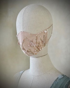 ---LATEST--NEW--DESIGNER-BEAUTIFUL-<b>FACE</b> ACCESSORIES WITH---PEARLS,CRYSTAL BEADS--STYLISH--EMBROIDERY-WORK---2021 - Product Image 1
