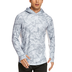 Fournisseur en gros de sweats à capuche de pêche personnalisés pour hommes UPF 50+ avec masque intégré, unisexes, confortables et offrant une protection solaire - Product Image 1