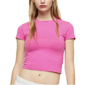Breathable Summer Women's <b>Crop</b> <b>Top</b> Sports <b>Top</b> Knitted Seamless Solid Color Yoga Fitness <b>Short</b> <b>Sleeve</b> Quick Dry Eco-Friendly 100 - Product Image 5