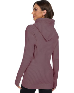 Ventes chaudes, sweats à capuche pour femmes, manches longues, non tissés, respirants, séchage rapide, logo sur le devant, haute qualité - Product Image 4