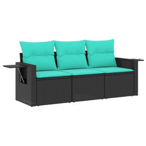 Set di Divani da Giardino Nero e Blu - Product Image 2