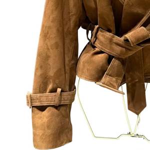 Chaqueta Bomber de Cuero Genuino para Mujer, Estilo Vintage, Clásica de Invierno, con Logotipo Personalizado, Transpirable, para Primavera, Venta al Por Mayor RTS - Product Image 6