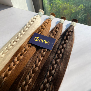 Extensiones de Cabello Virgen Vietnamita RUSA, Puntas Gruesas, Mezcla de Colores de Moda # PLA02, # 3Q, # 4, # 2Q - Product Image 4