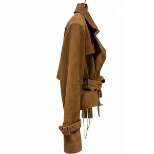 Chaqueta Bomber de Cuero Genuino para Mujer, Estilo Vintage, Clásica de Invierno, con Logotipo Personalizado, Transpirable, para Primavera, Venta al Por Mayor RTS - Product Image 4