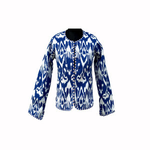 Veste en polaire épaisse respirante à imprimé réversible pour femmes, 100% coton, manteau d'hiver court à prix avantageux - Product Image 1