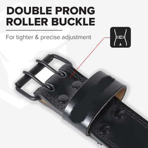 Samroz Sports <b>Weight</b> <b>Lifting</b> <b>Belt</b> 7mm - Prong Weightlifting <b>Belt</b> for Squats, Deadlift, and Bench Press – <b>Lifting</b> <b>Belt</b> Leather - Product Image 3
