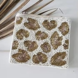 New Beaded <b>Embroidery</b> new -shaped Pouches SUMMER Coin Bags Zipper Women Girls Export Quality Purse Handcrafted Desig - Product Image 4