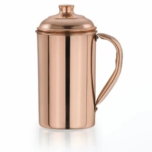 Olla/Tetera de Cobre Clásica Hecha a Mano de Alta Calidad con Tapa y Asa, Diseño Metálico Ecológico con Logotipo Personalizado - Product Image 4