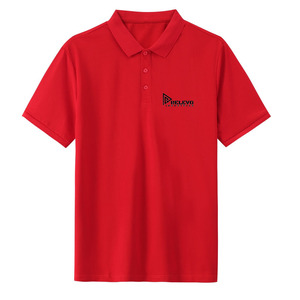 เสื้อเชิ้ตแขนสั้นสีชมพูสำหรับผู้ชาย ยี่ห้อ Golf Relevo Industries ผ้าฝ้าย ระบายอากาศได้ดี พิมพ์ลายโลโก้ด้านหน้า ทรงปกติ น้ำหนัก 320 กรัม - Product Image 2