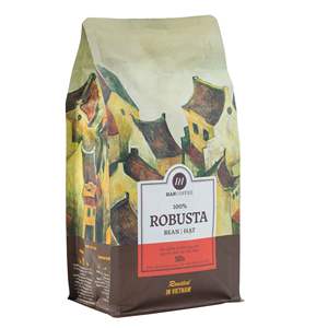 HANCOFFEE Café Vietnamita 100% Robusta Tostado en Grano y Molido, Personalizable OEM/ODM, en Bolsa de 250g, 500g, 1kg, 20kg - Product Image 2