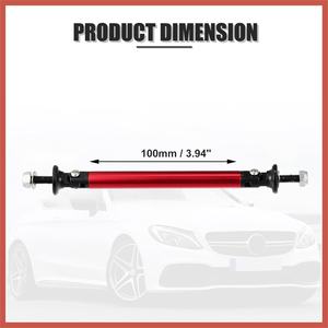Barres de support réglables pour séparateur de pare-chocs avant de voiture en aluminium 75/100/150 mm, adaptées à la plupart des véhicules, rouge (2 pièces) - Product Image 2