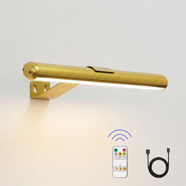 Wireless Three-Model Picture Wall Light Battery Display with Remote Control for Gallery Painting Room Home Decor Living Room Use