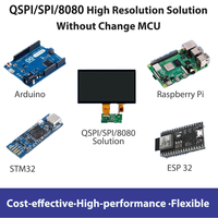 Module d'affichage LCD TFT 10,1 pouces QSPI/SPI/8080 1024*600 Interface compatible avec STM32, Arduino et HMI industriel