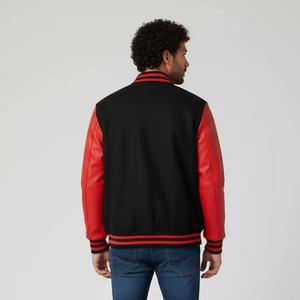 Men Varsity <b>Jacket</b> with Original Leather Sleeves College Team Varsity Letterman <b>Jacket</b> High Quality Embroidery <b>Jacket</b> - Product Image 2