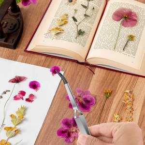 UBI Juego de 2 Pinzas de Bloqueo Cruzado Inverso de Acero Inoxidable con Puntas de Goma PVC, Curvas y Rectas Dentadas, Duraderas para Pestañas - Product Image 5