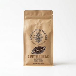 Bolsas de Café con Fondo Cuadrado de Marca Privada, Estructura Laminada PET/PA/AL/CPP, Cierre Superior con Cremallera, Impresión por Serigrafía - OEM/ODM - Product Image 2
