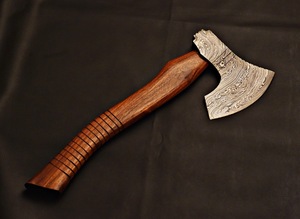 Damascus Steel Bearded Viking <b>Axe</b> New Design Rosewood Handle Outdoor Hunting Camping <b>Axe</b> OEM ODM OBM Custom Best Price Wholesale - Product Image 6
