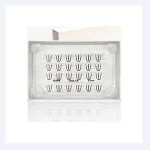 Extensions de cils imperméables Olrio sans colle, cils individuels, paquet unique PLUS, transparents, courts, 2 types, choisissez 1 parmi les faux cils - Product Image 6