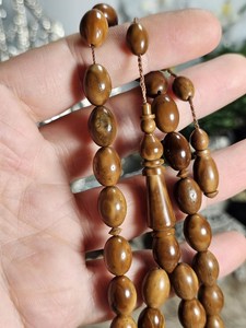 Tasbih de Madera Pulida Hecho a Mano y Ecológico, Cuentas de Oración Islámicas, Zikr Diario, Práctica Religiosa Musulmana, Decoración para el Hogar - Product Image 2