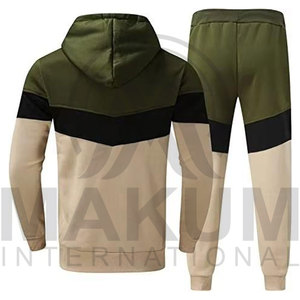 Survêtements en molleton de haute qualité pour hommes, vêtements de sport athlétiques, sweat à capuche zippé, pantalon de jogging, ensemble de sport deux pièces pour hommes - Product Image 6