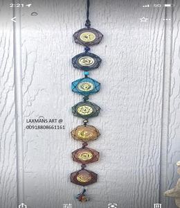 Sept chakra tentures murales en pierre sept chakra tentures en pierre pierre semi-précieuse chakra tentures murales yoga chakra perles de pierre - Product Image 1