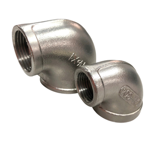 ข้อต่อเหล็กกล้าไร้สนิม 90 องศา ประสิทธิภาพสูง ลดขนาดเกลียว ผลิตด้วยเทคนิคการหล่อหลากหลาย พร้อมโลโก้สั่งทำพิเศษ บรรจุภัณฑ์เรียบเนียน - Product Image 1