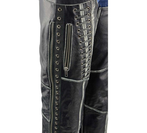 Samroz Sports Leather Premium Leather Motorcycle <b>Riding</b> <b>Chaps</b> for Women Bikers - Product Image 3