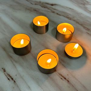 Porte-bougie en métal pour bougie tealight, petit pot à bougie en aluminium, bougeoir votif pour la décoration de la maison - Product Image 4