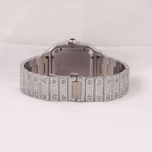 Nuevo Reloj de Lujo con Diamantes VVS y Moissanita, Reloj Solar Mecánico Automático de Oro para Hombre, Elegante y con Estilo - Product Image 4