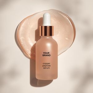 Sérum Visage Anti-Âge au Cuivre Bleu Peptidique Marque Blanche, Logo Personnalisé, Soin des Lèvres Liquide Éclaircissant et Raffermissant Enrichi en Vitamines pour la Peau - Product Image 1